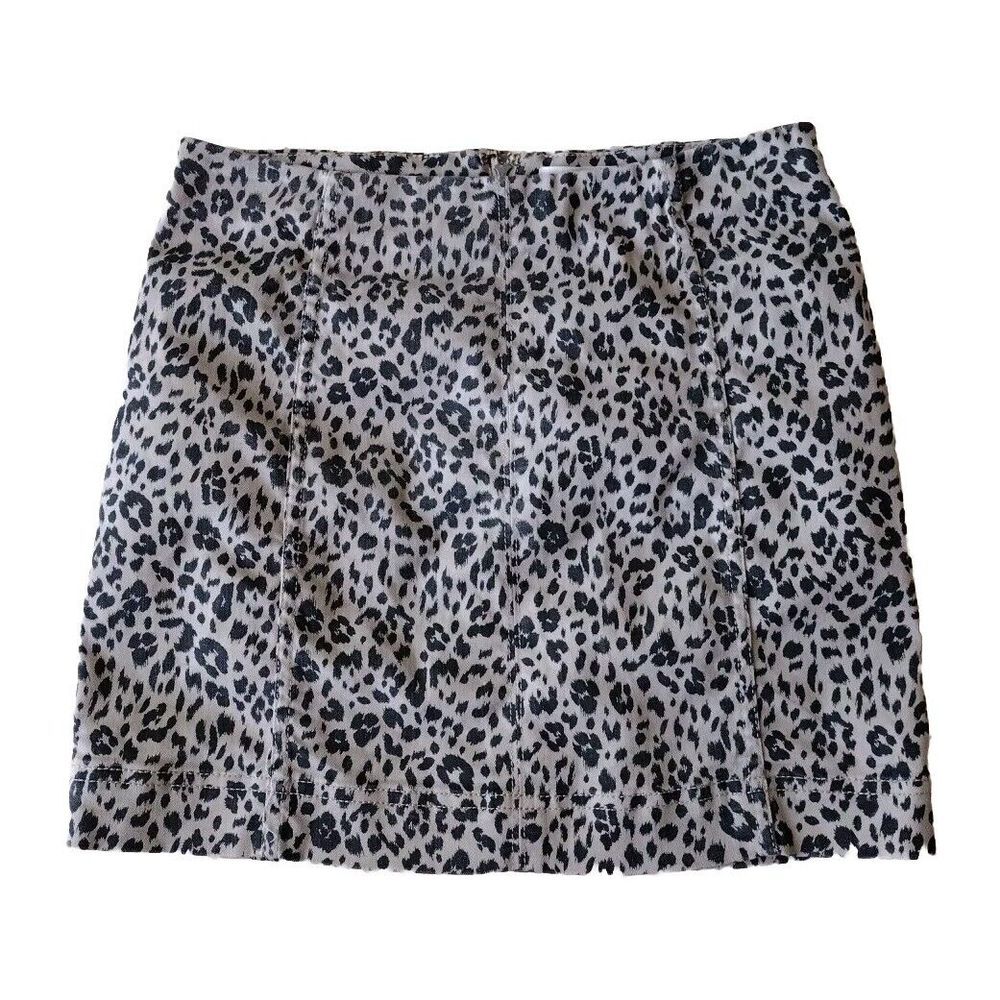 Jolt Skirt Women 7/28 Brown Animal Print Mini Stretch‎ Casual Boho Party Juniors